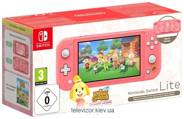 Nintendo Switch Lite + Animal Crossing: New Horizons Isabelle Aloha Edition