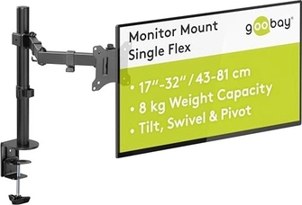Wentronic Goobay monitor mount Single Flex